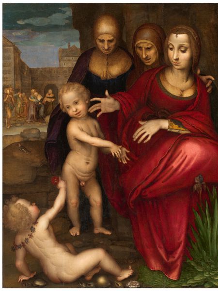 La Santa Generación una pintura del siglo XVI de Fernando Yáñez, discípulo español de Leonardo da Vinci