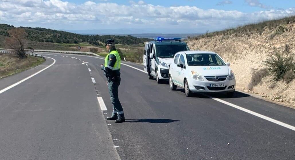 Fallece un ciclista en un accidente de tráfico en Villamayor (Zaragoza)