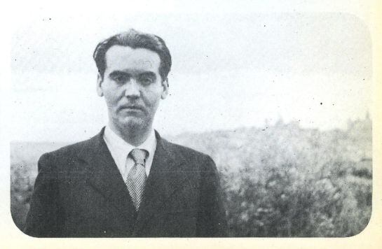 Federico García Lorca en los años 30 en el Cigarral de Menores en Toledo.