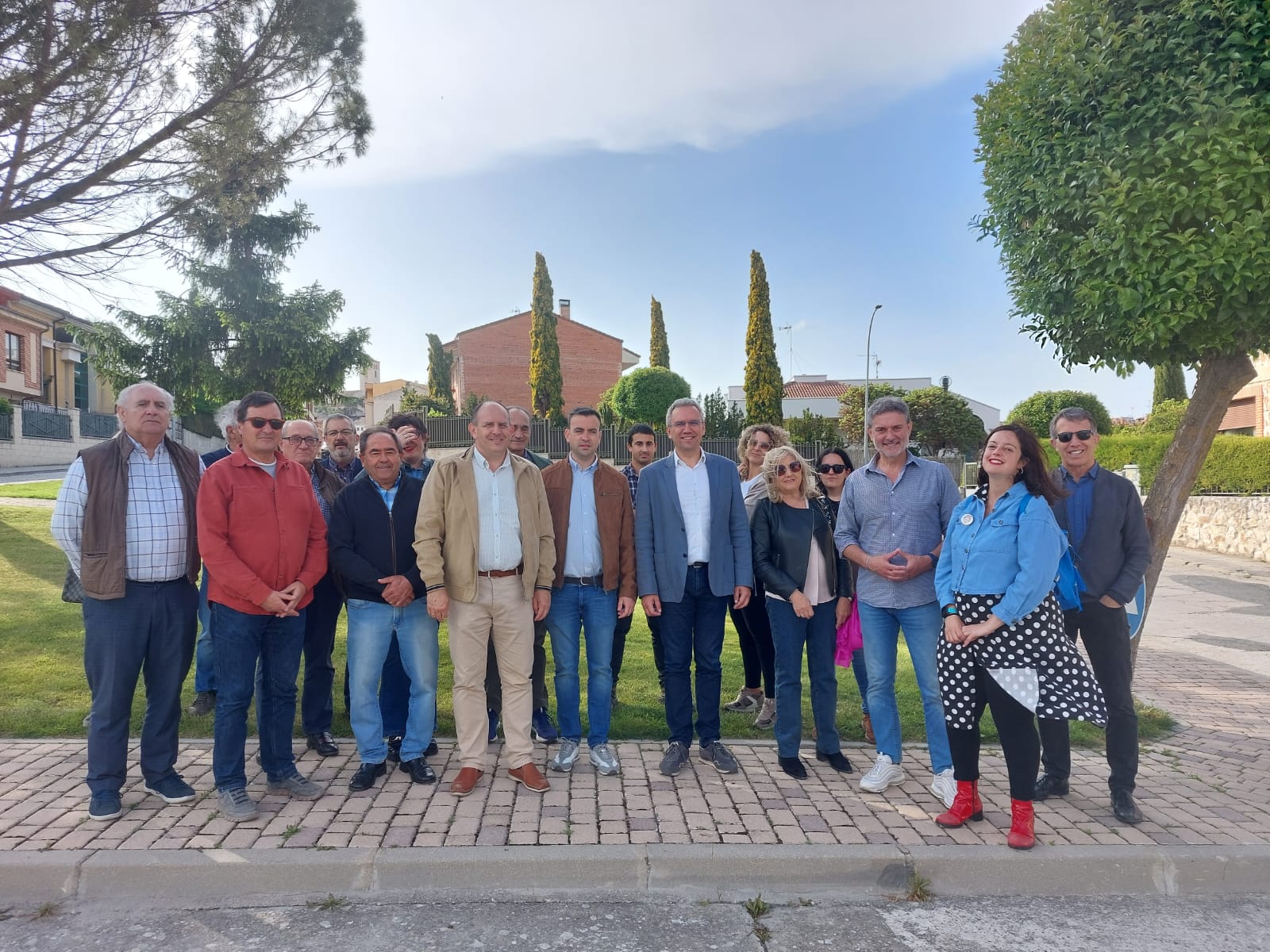 Visita de Javier Izquierdo a la candidatura del PSOE en Cuéllar