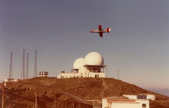 Imagen de archivo del Escuadrón de Vigilancia Aérea nº4 (EVA 4) y el Acuartelamiento Aéreo de Roses (Girona).