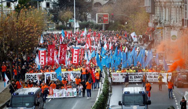 Manifestación en A Coruña