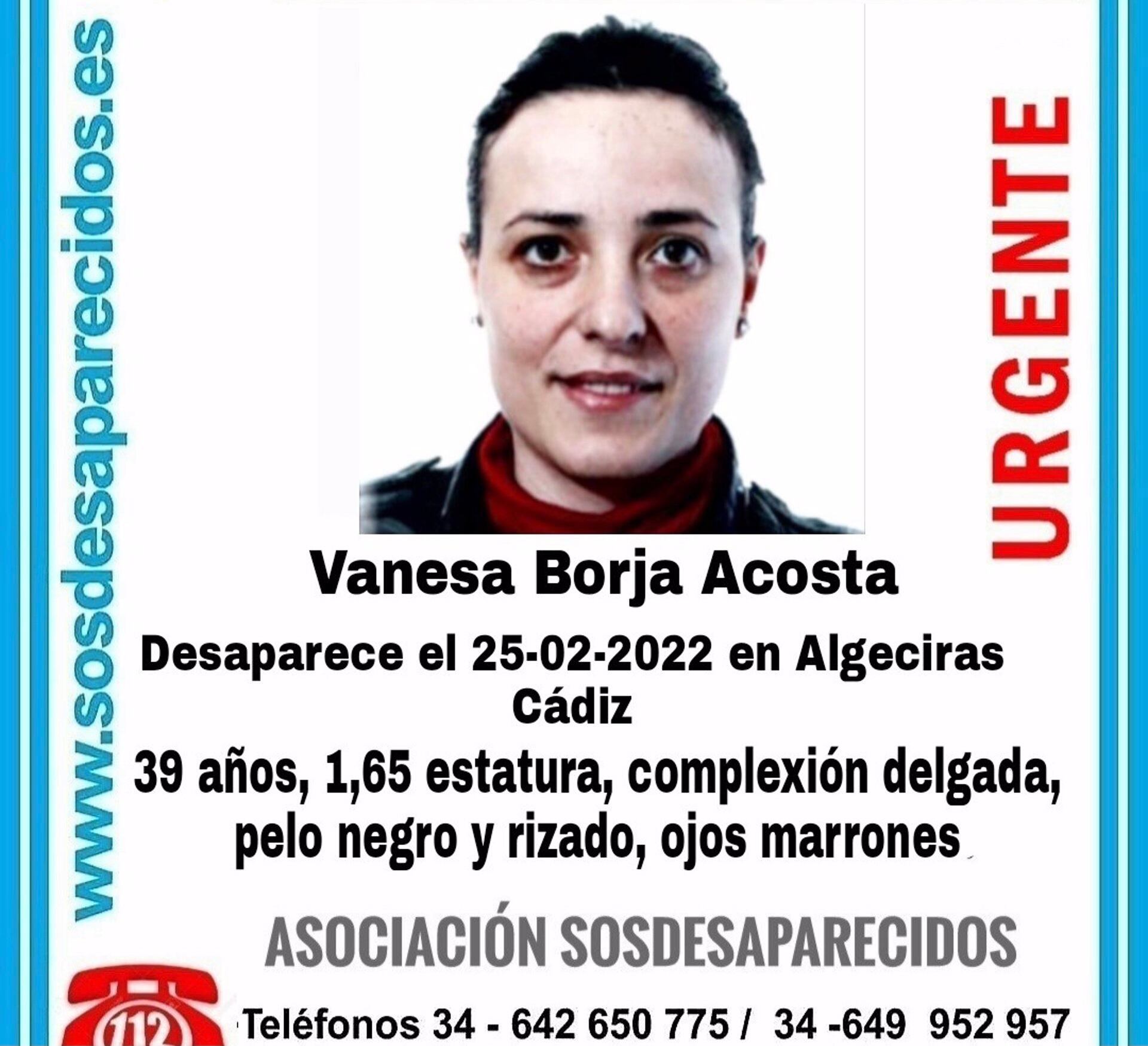 Se busca a Vanesa Borja
