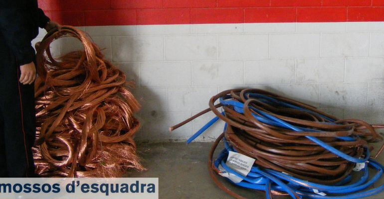 Coure recuperat que s'havia sostret a la via de l'AVE