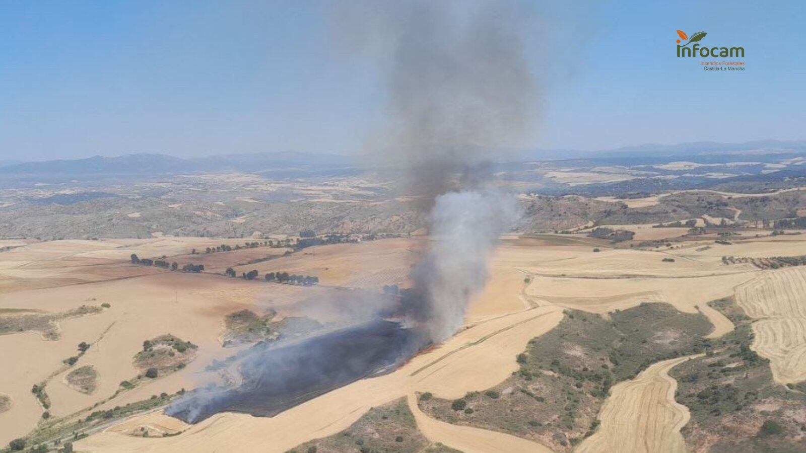 Incendio en Hita. Foto: INFOCAM