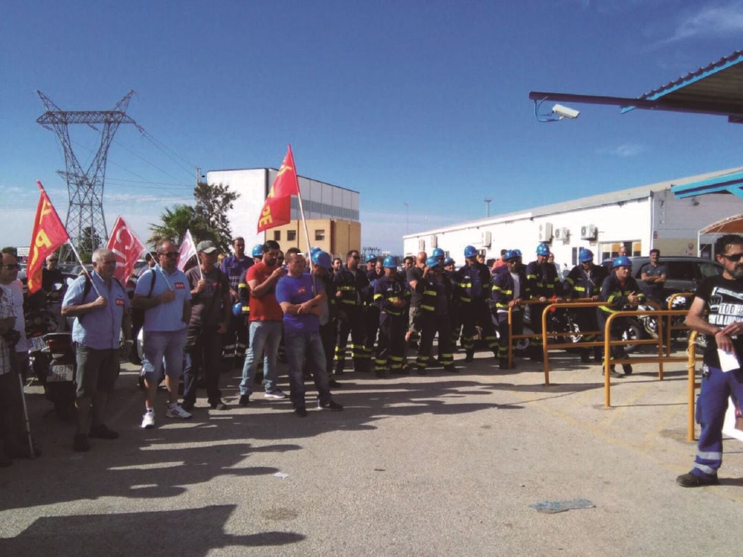 Una protesta de empleados del meta