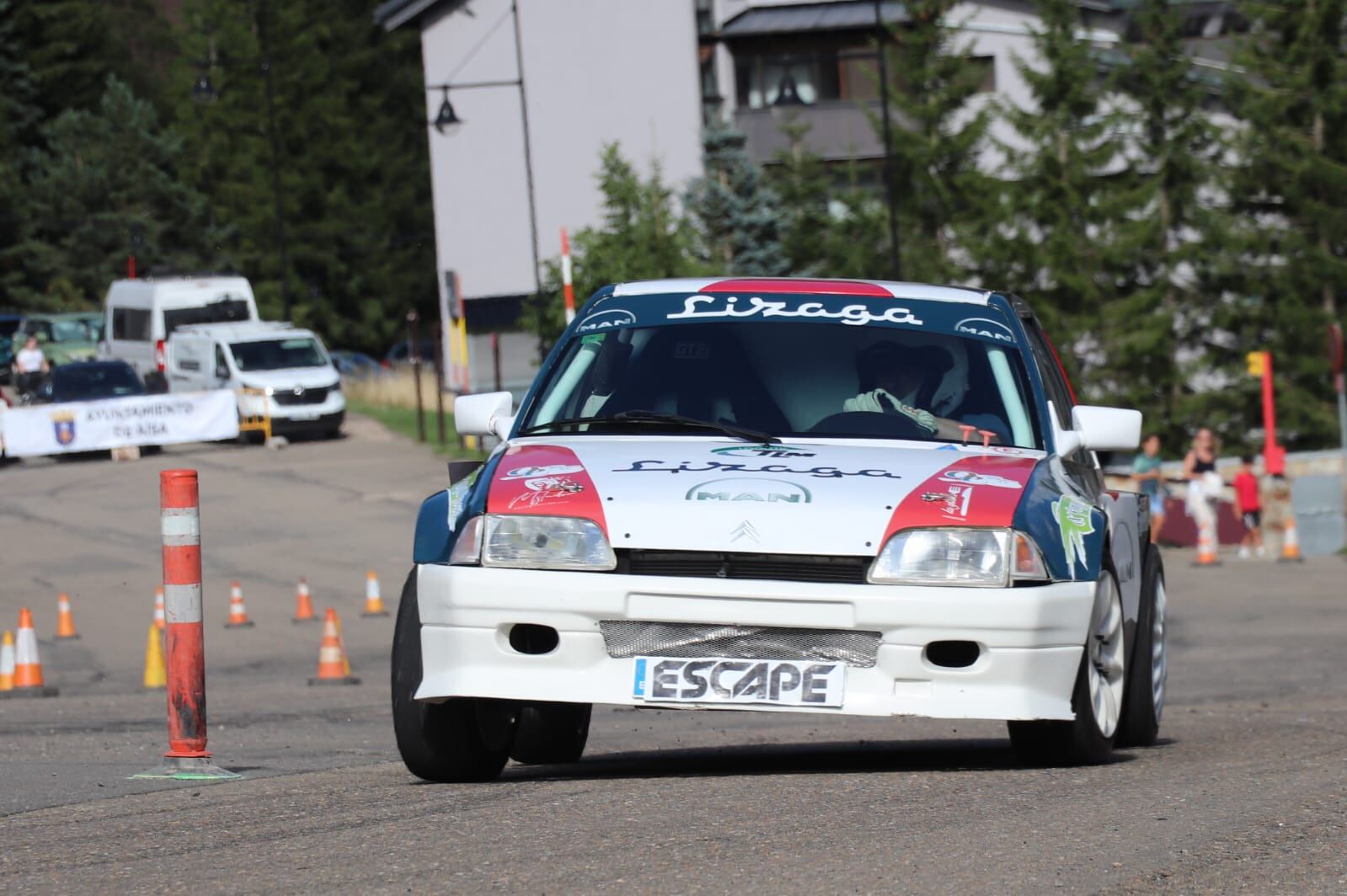 Carmelo Callén en el slalom de Candanchú