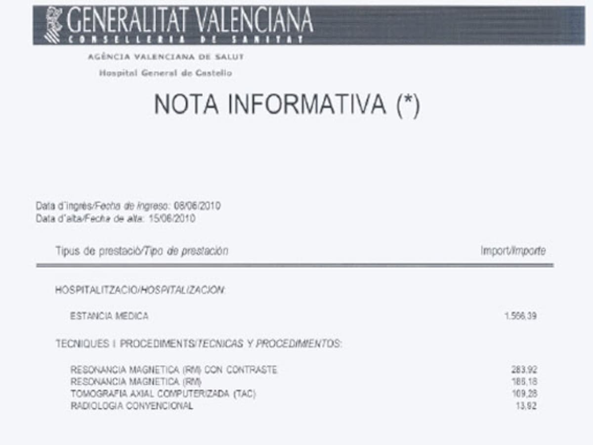 La factura en la sombra nos recordará que la sanidad es cara