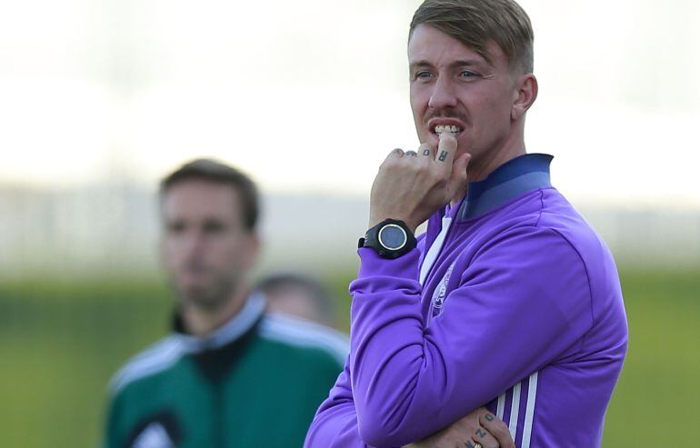 El entrenador del juvenil blanco José María Gutiérrez Guti.