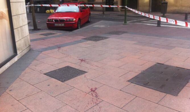 Imagen de la zona en la que ha sido asaltada un joyería