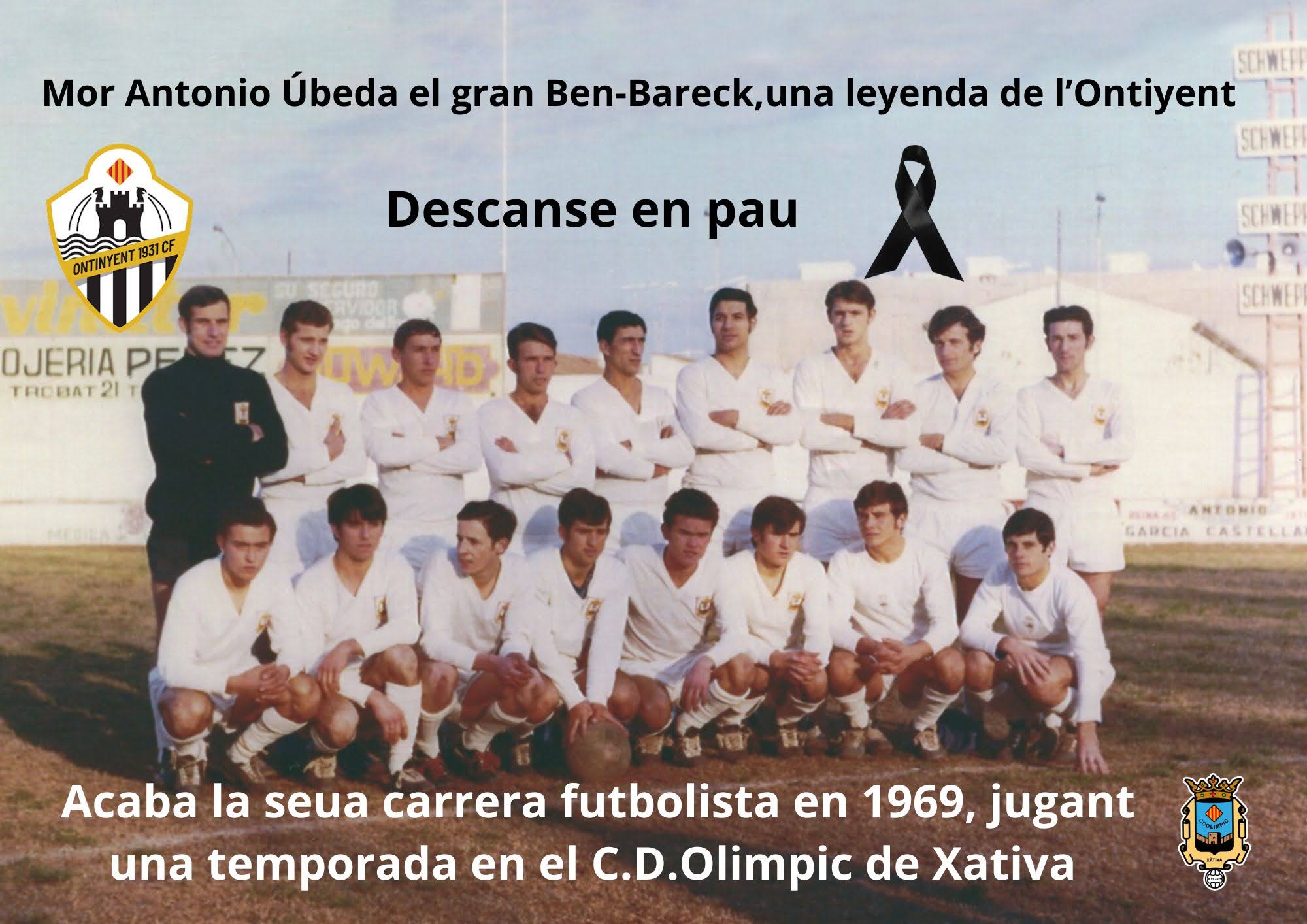 Homenaje a Antonio Úbeda por el CD Olímpic