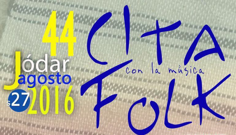 Cartel anunciador de la Cita con la música Folk