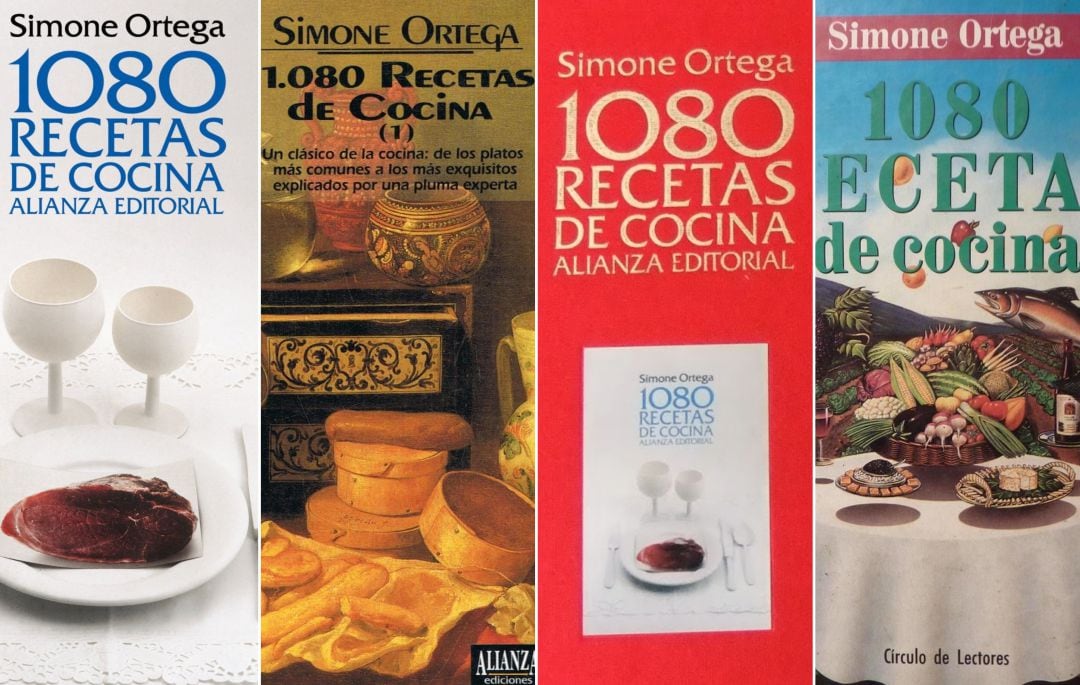 Distintas ediciones de &#039;1080 recetas de cocina&#039;.