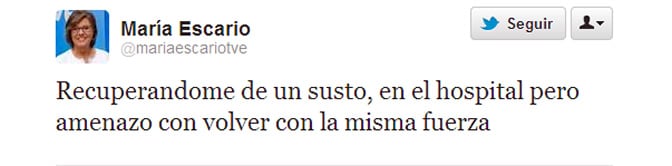 &quot;Por poco no lo cuento&quot;, ha señalado la periodista