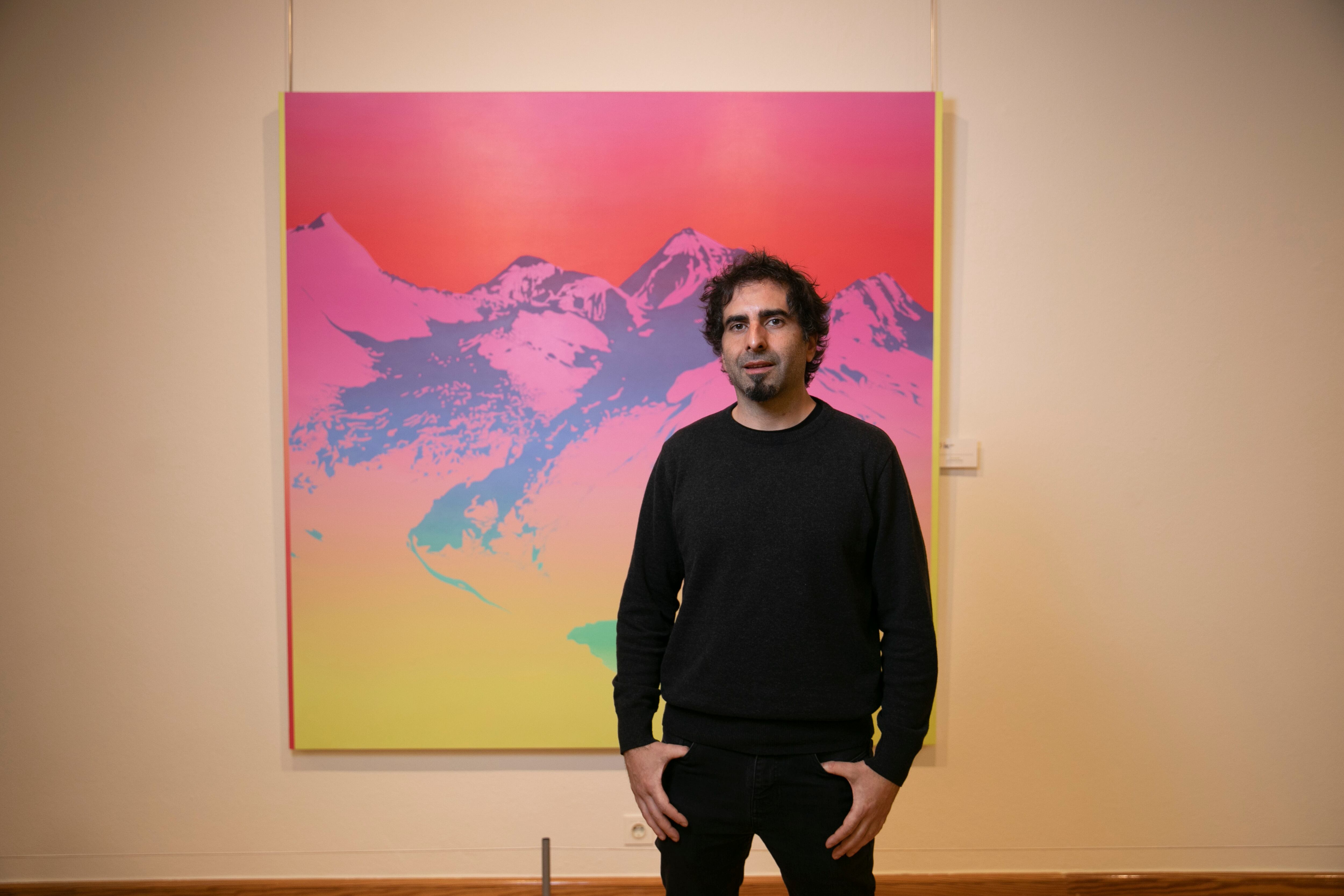 Julio Sarramián, ganador del XIII Certamen de Pintura del Parlamento de La Rioja