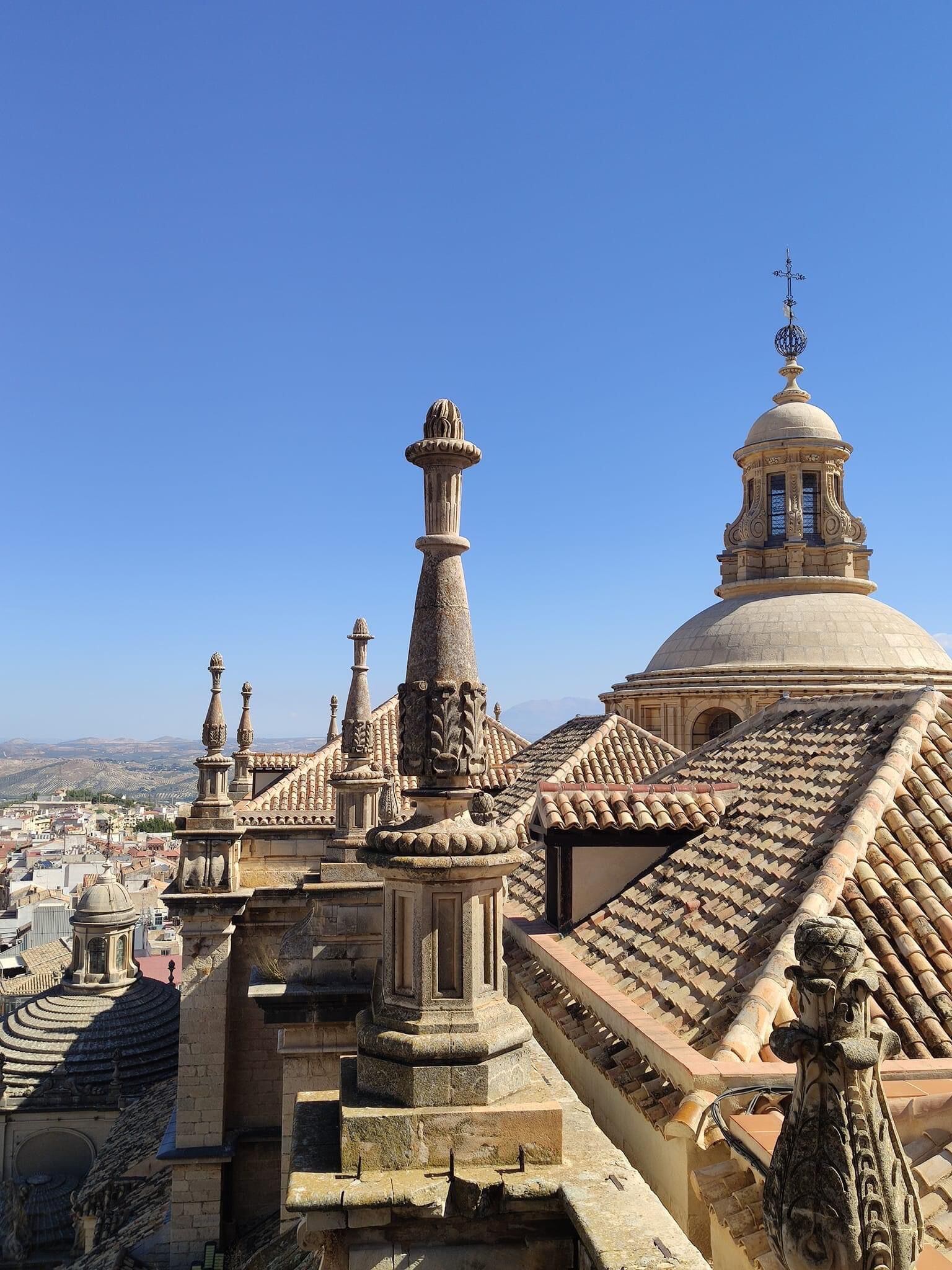 Parte del tejado de la Catedral de Jaén, diseñada por Andrés de Vandelvira.