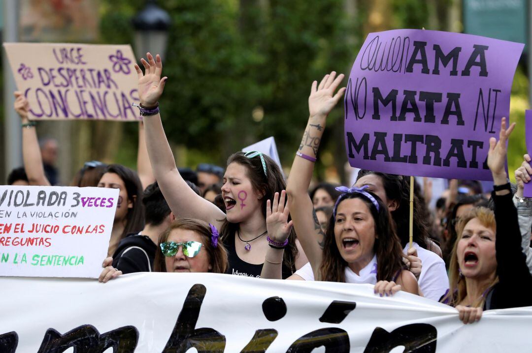 Manifestacioens en contra de la sentencia de La Manada