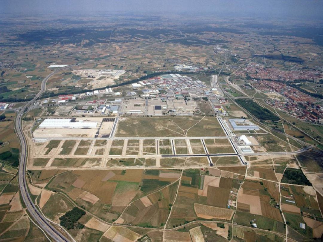 Vista área del polígono industrial de Aranda