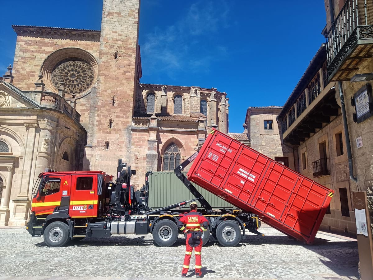Ejercicios de la UME en Sigüenza