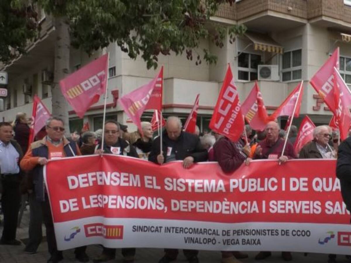 Los pensionistas toman la calle