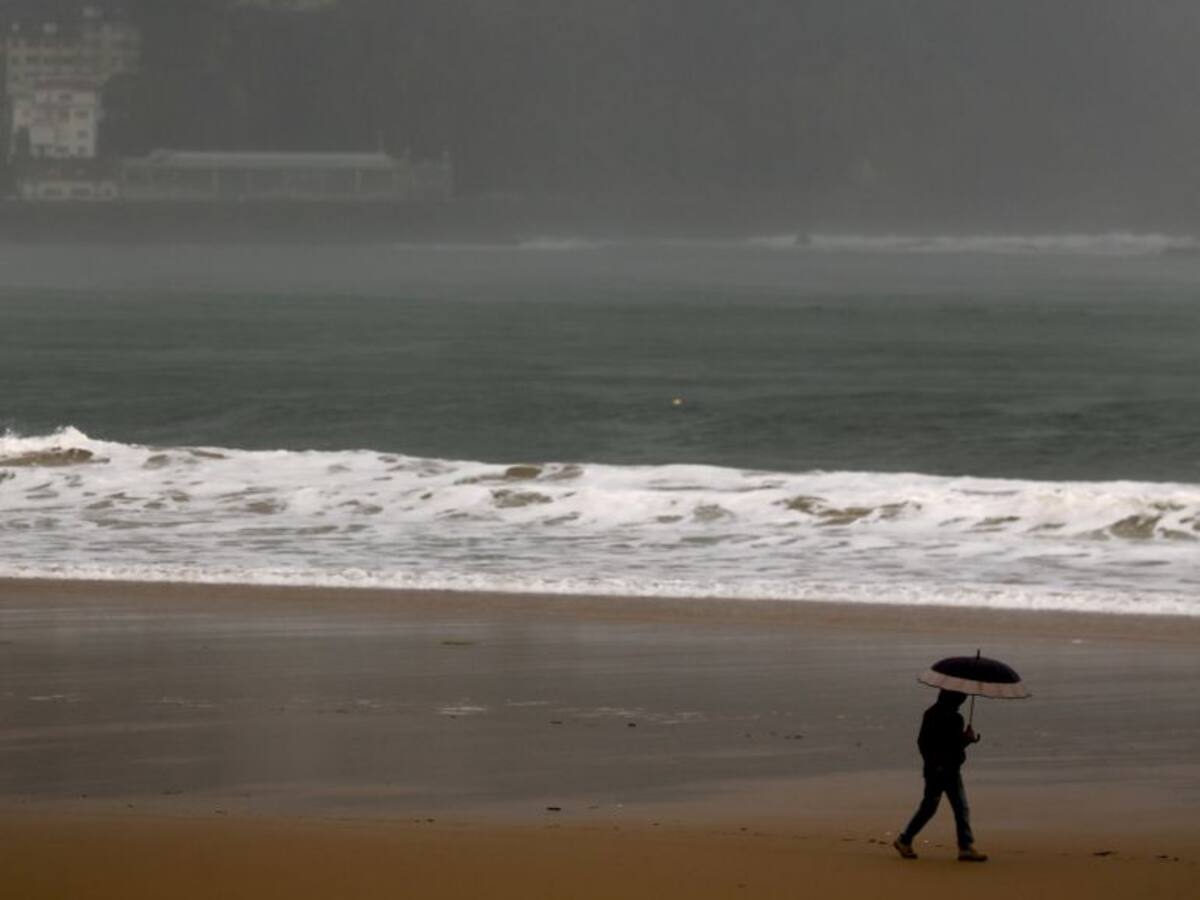 Los cielos de Euskadi, amenazando lluvia