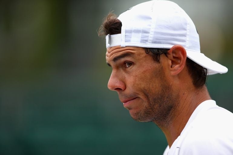 Rafa Nadal, durante un entrenamiento