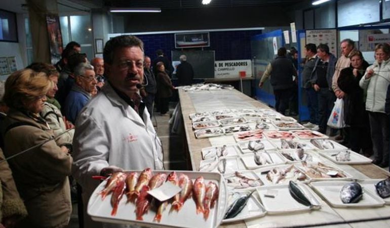 Subasta de pescado en El Campello