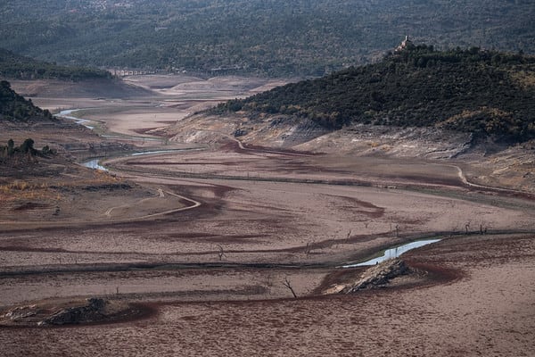 El río Tajo, en el Embalse de Entrepeñas (Mantiel, Guadalajara).