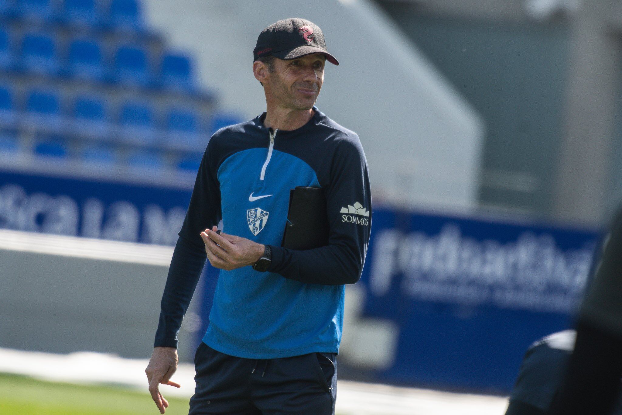 Ziganda durante la sesión de entrenamiento en El Alcoraz