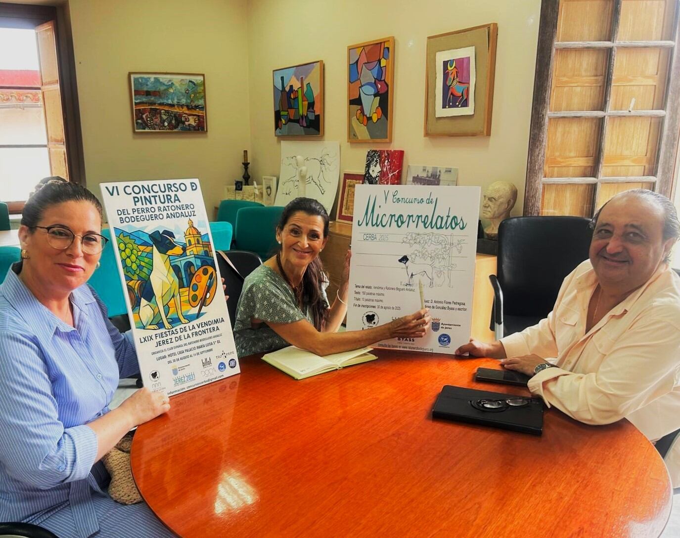 Reunión con miembros del Club del Ratonero Bodeguero Andaluz