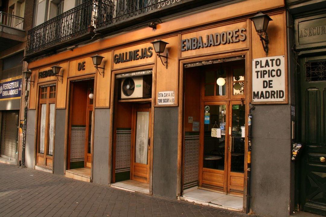 Freiduría de Gallinejas, en la calle de Embajadores de Madrid.