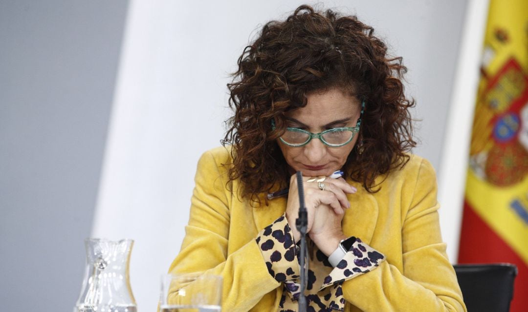 La Ministra de Hacienda, María Jesús Montero, ayer tras el Consejo