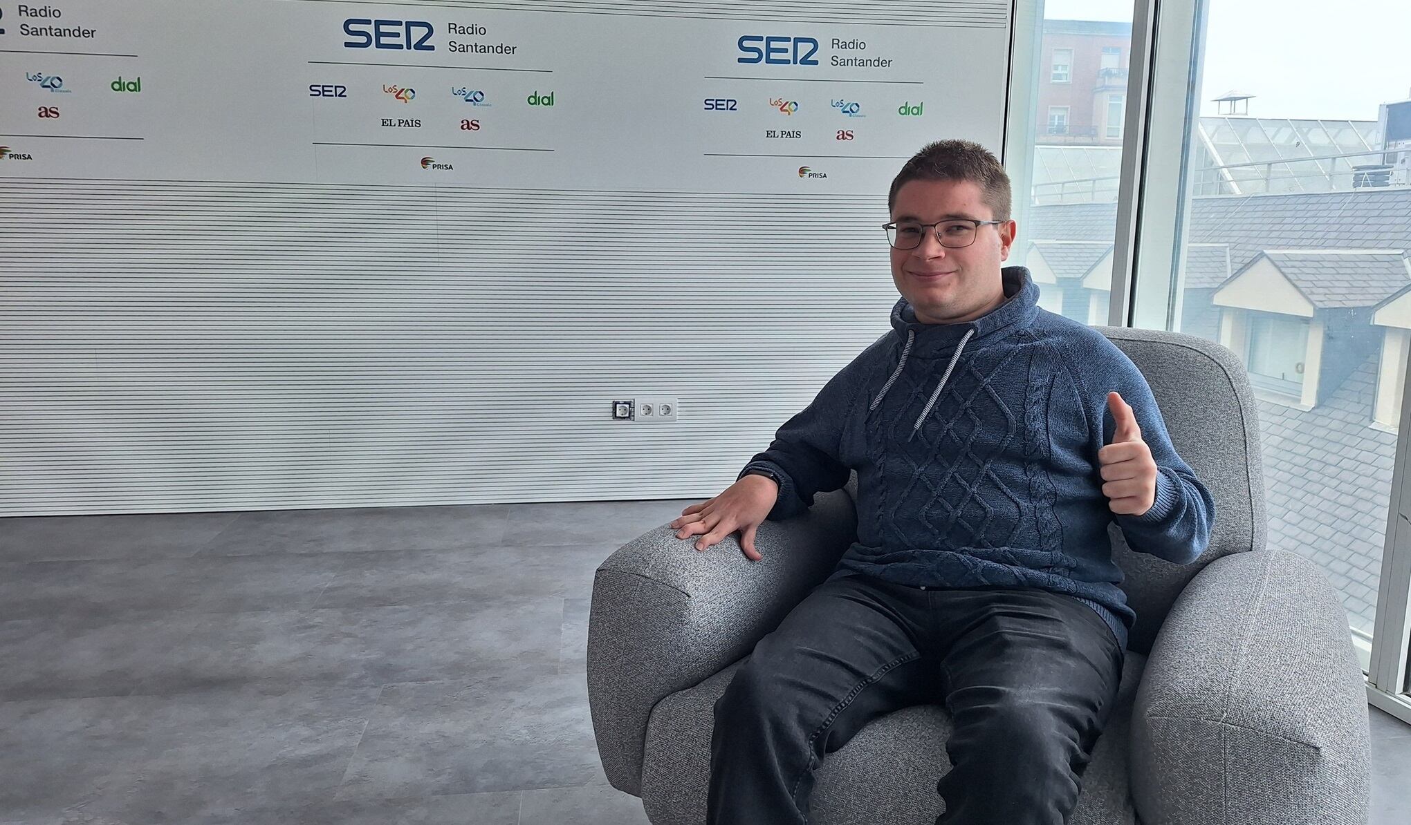 Ángel Rubio, en los estudios de la Cadena SER.