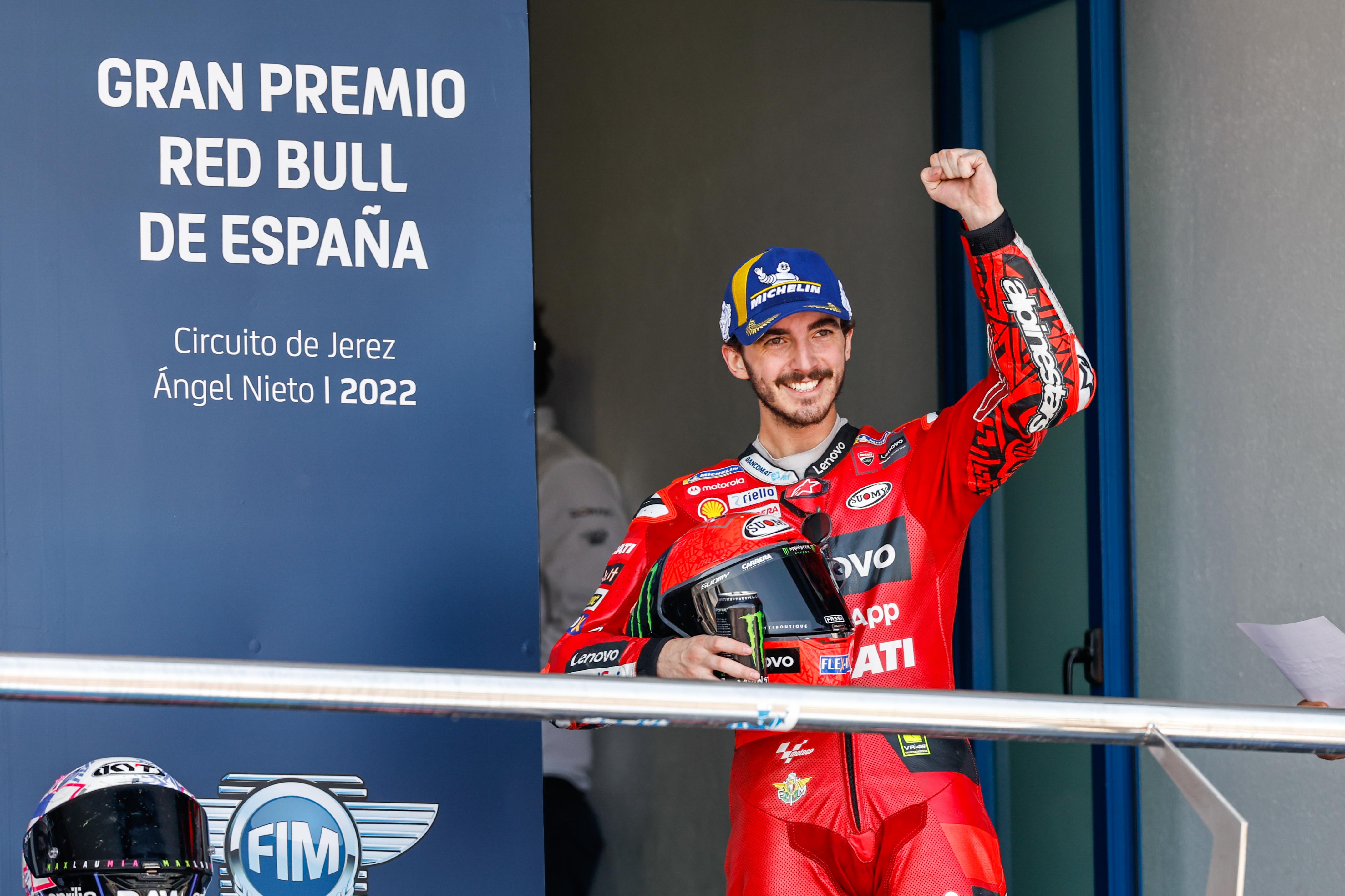 Bagnaia ganó en Jerez