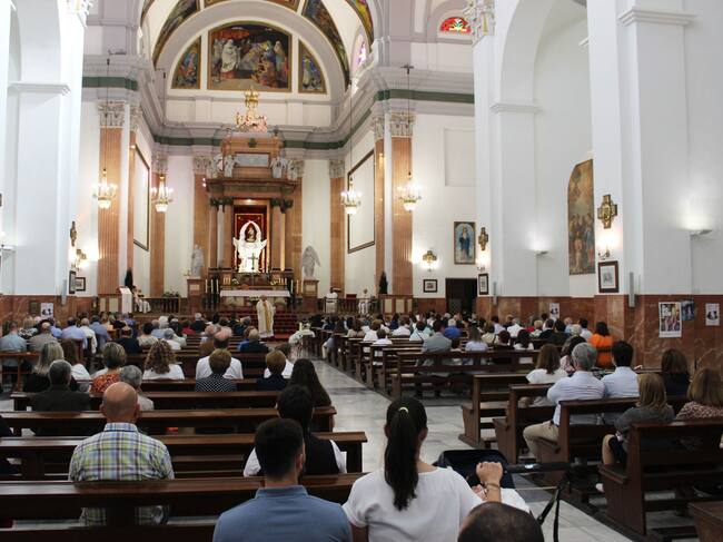 La misa ha tenido lugar en la iglesia de Santa María