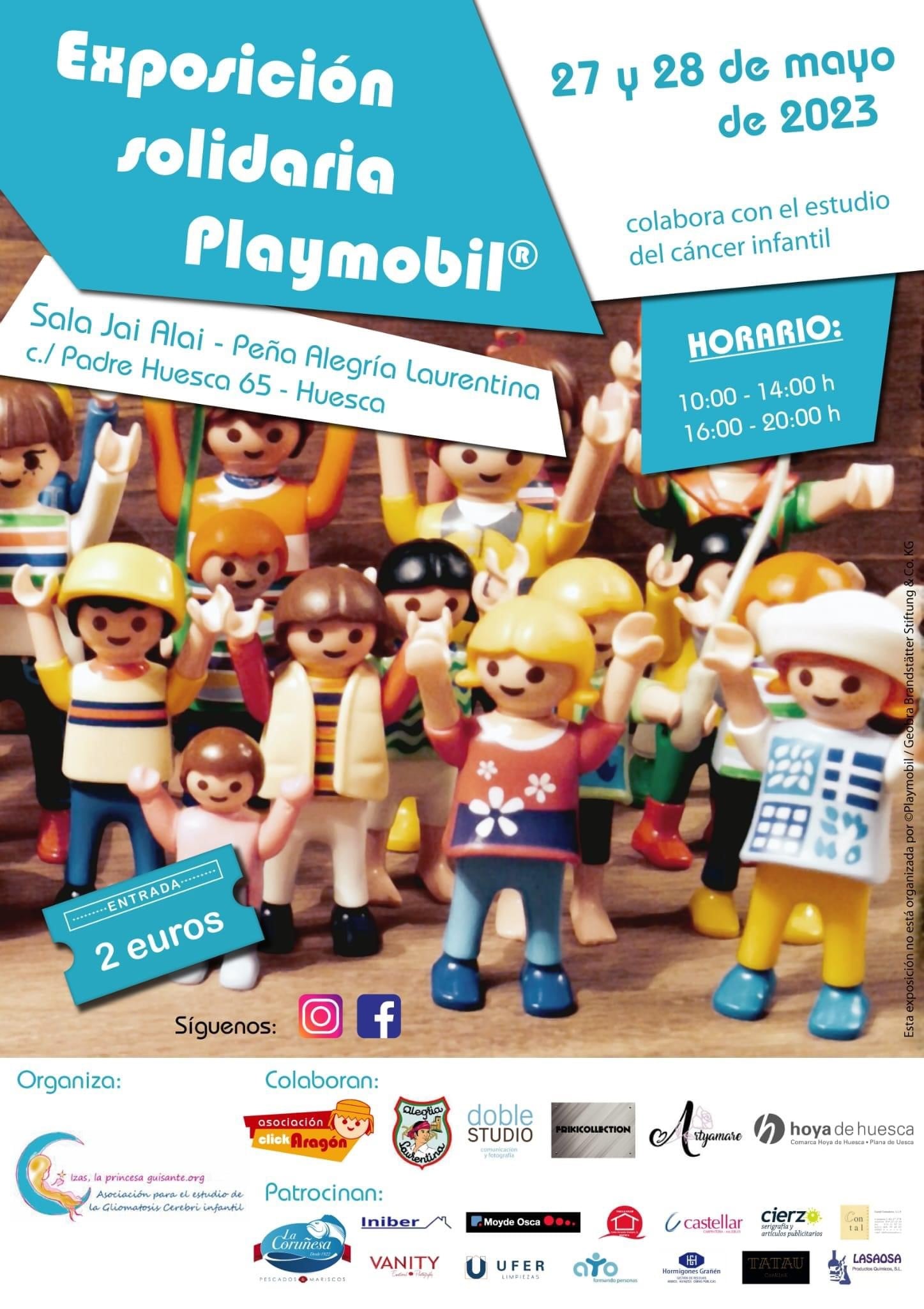 Exposición solidaria de Playmobil.