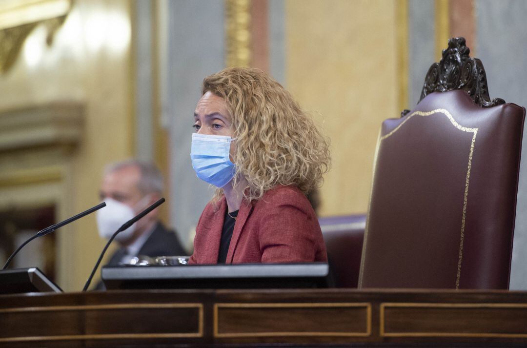 La presidenta del Congreso, Meritxell Batet, en una sesión plenaria en el Congreso de los Diputados.