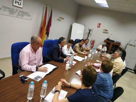 Isabel Rodríguez y miembros de su candidatura se reúnen con representantes de la ejecutiva de Fepu