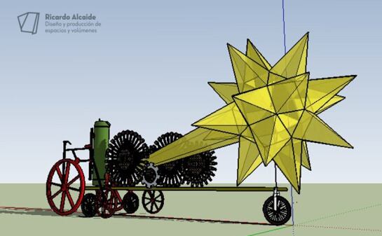 Boceto de la nueva carroza para la Cabalgata de Reyes que ha adquirido el Ayuntamiento de Valencia