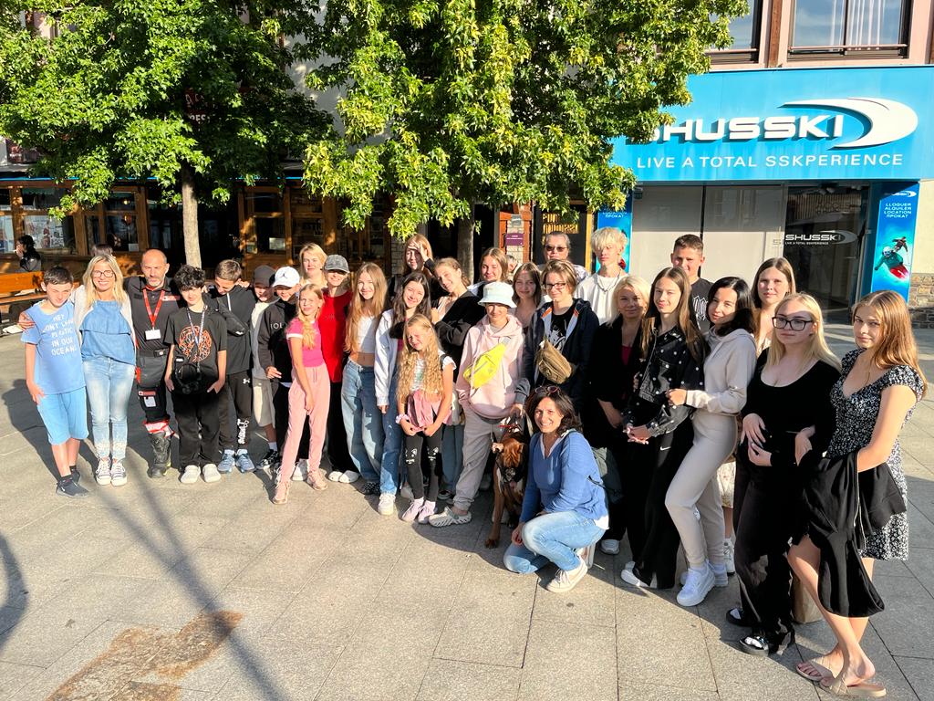 Els joves ucraïnesos durant la seva estada al Principat.