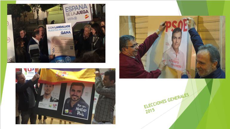 Pegada de carteles 20-D