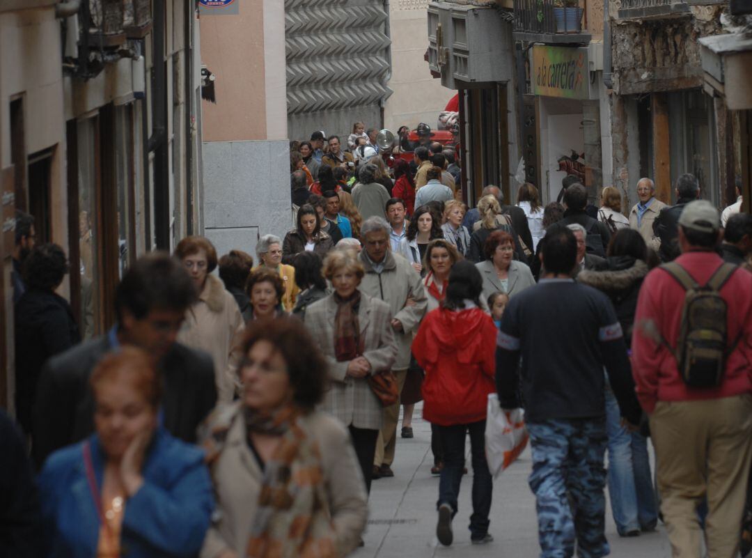 Imagen en archivo de la Calle Real de Segovia