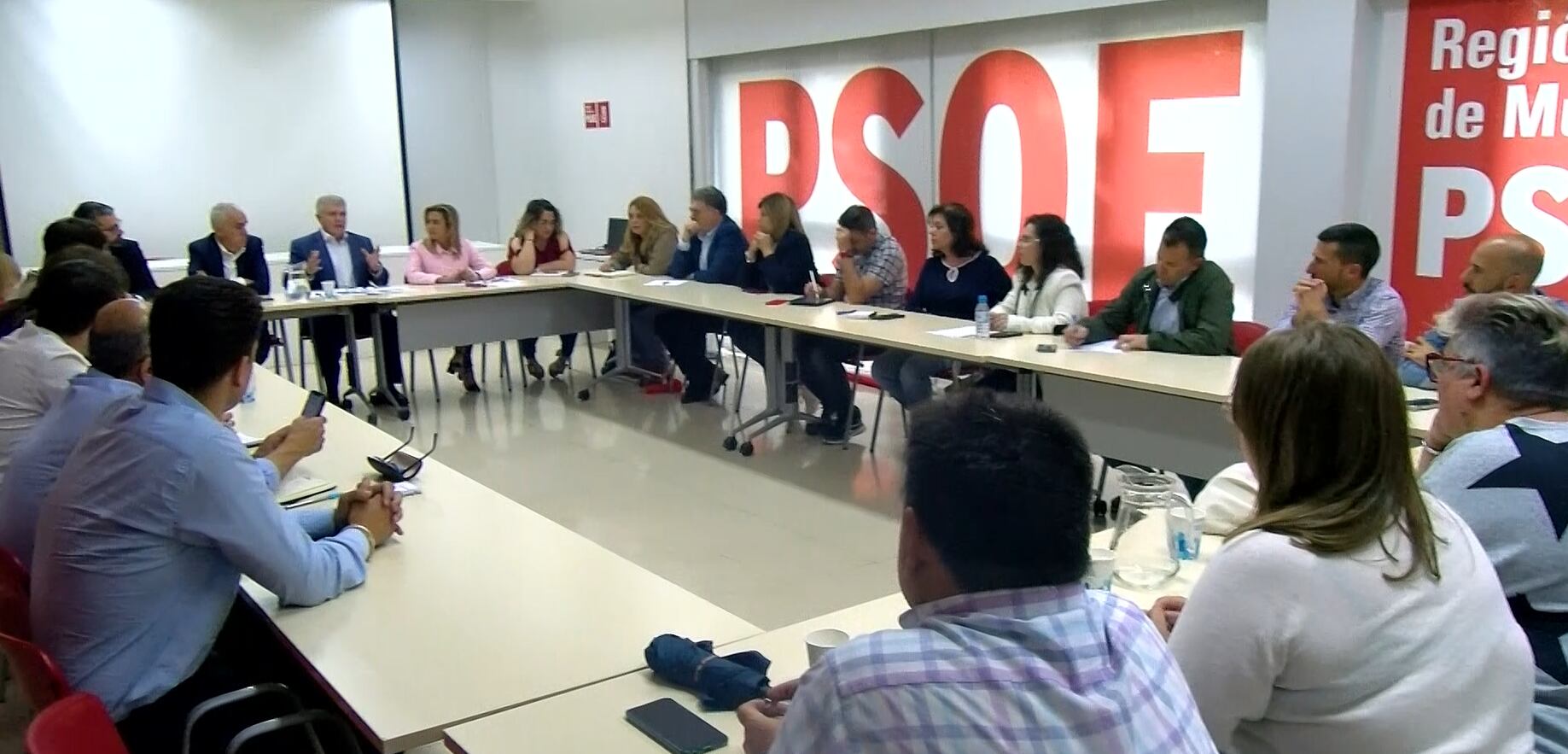Reunión de la ejecutiva del PSRM-PSOE