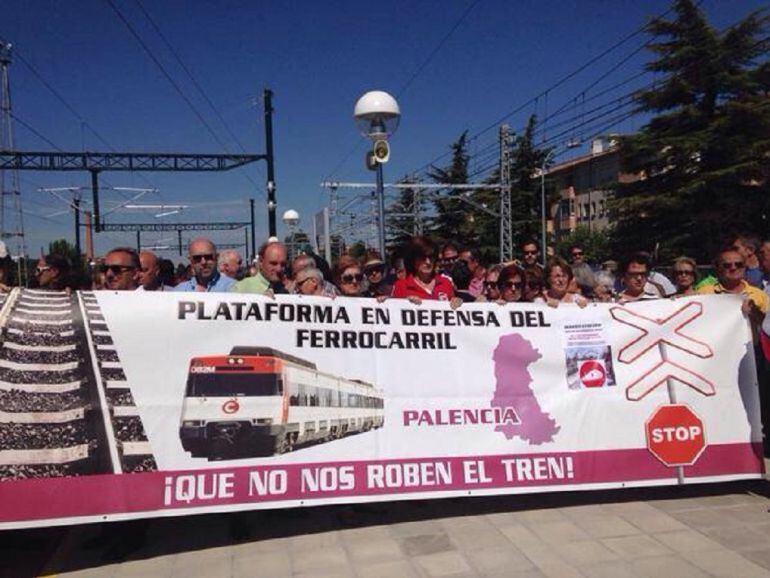 Un momento de la movilización llevada a cabo esta mañana.