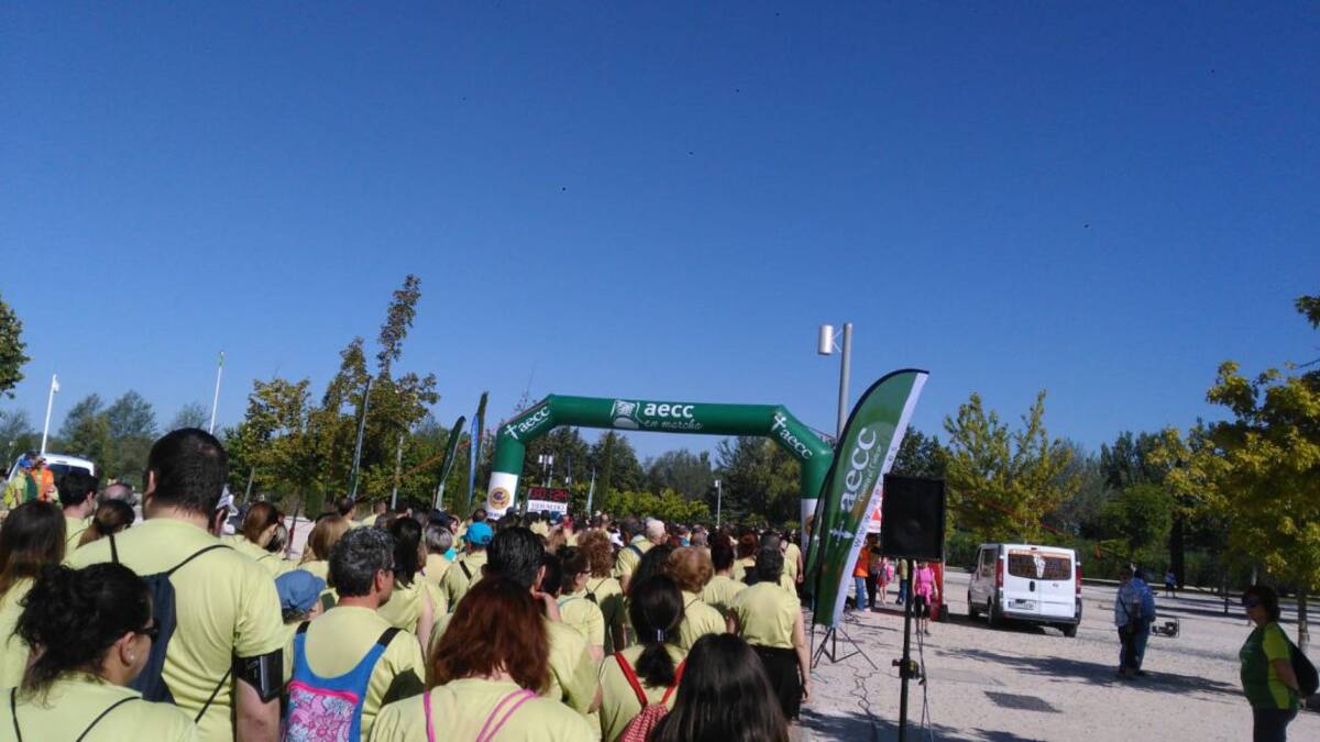Una marea de corazones verdes piden fondos contra el cáncer