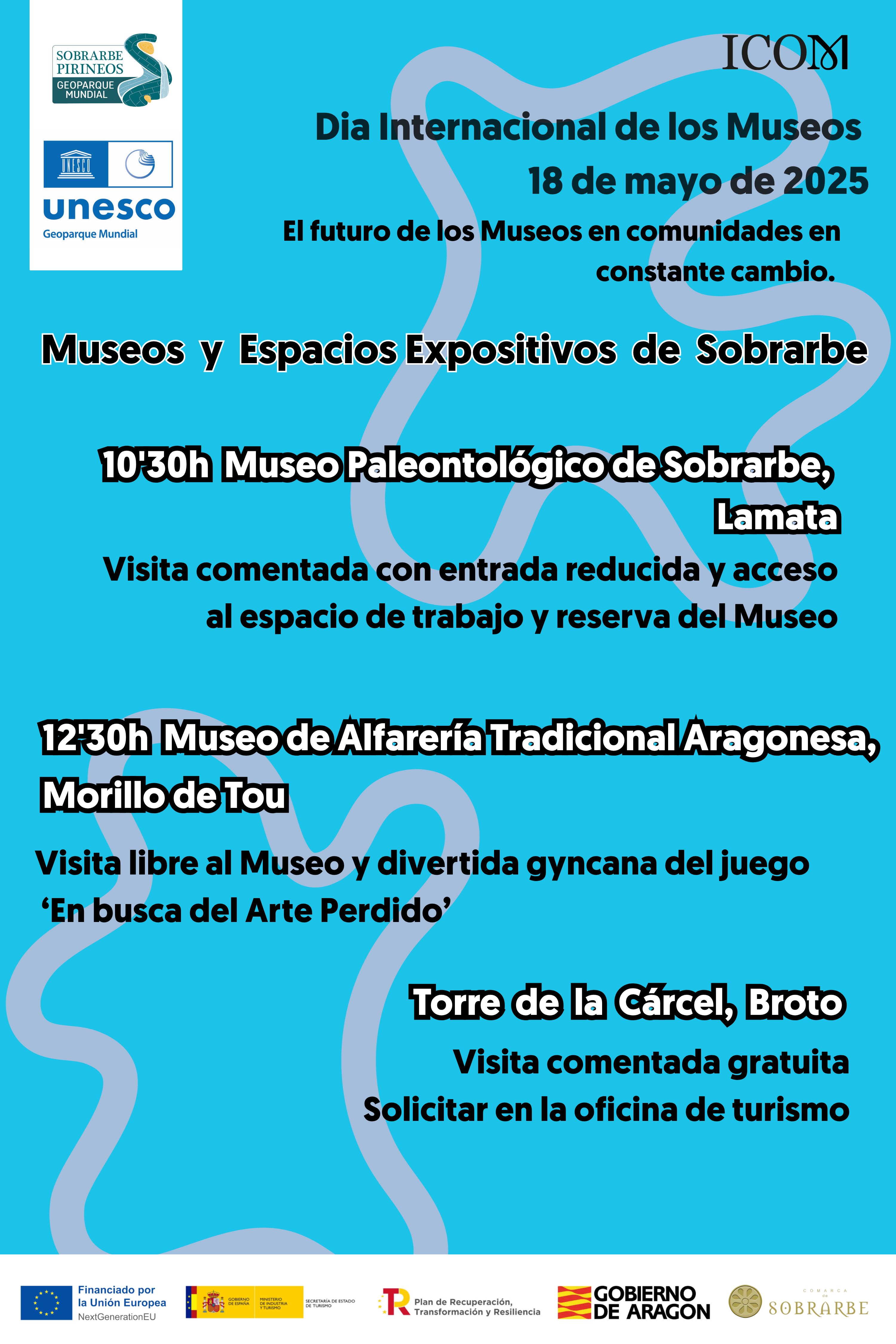 Cartel Día Internacional de los museos de Sobrarbe.