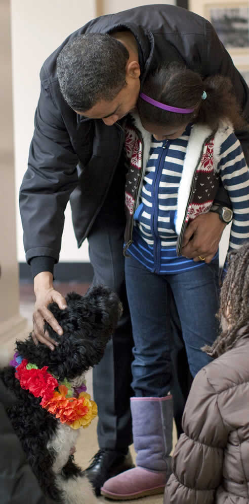 Primeras imágenes del perro de la familia Obama