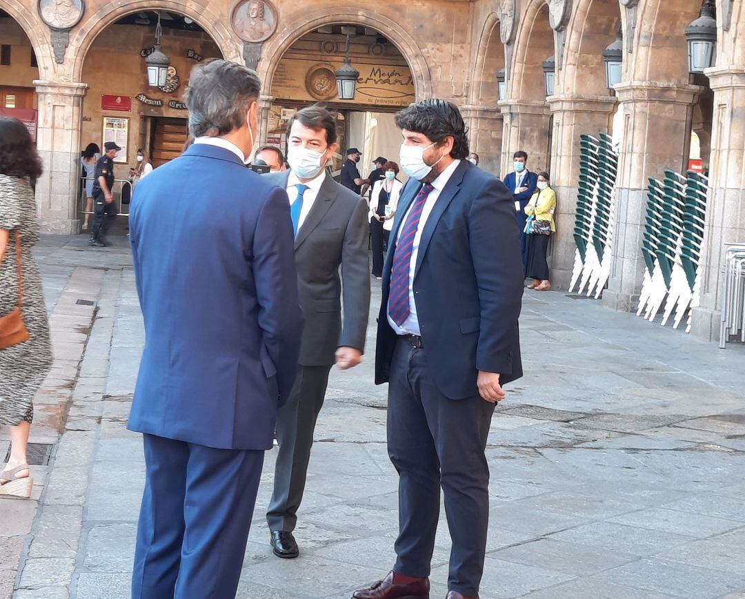 Imagen del presidente del Gobierno murciano en Salamanca