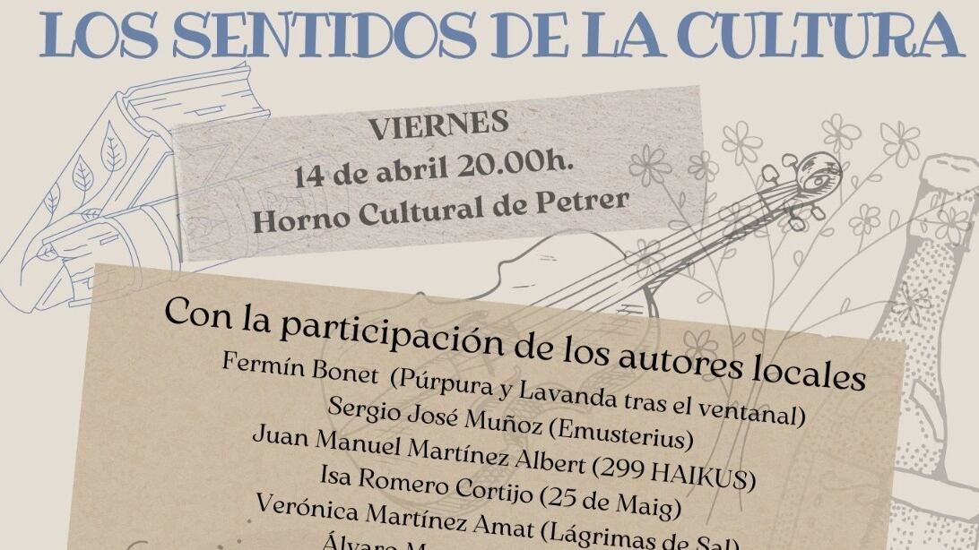 El evento comenzará a las 20 horas en el Horno Cultural de Petrer.
