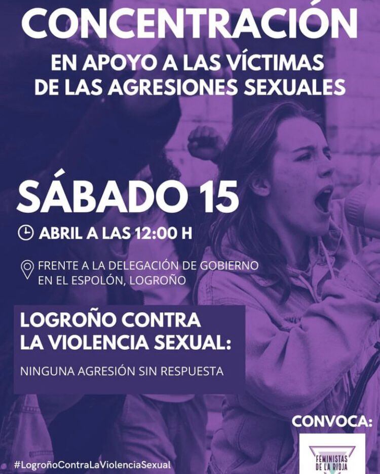 Concentración este sábado 15 de abril en Logroño